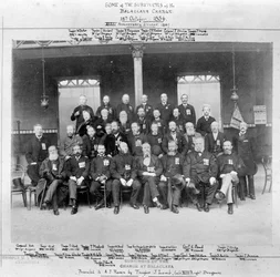 Sobreviventes da cavalaria atacam em Balaklava em 25 de outubro de 1854, 1887